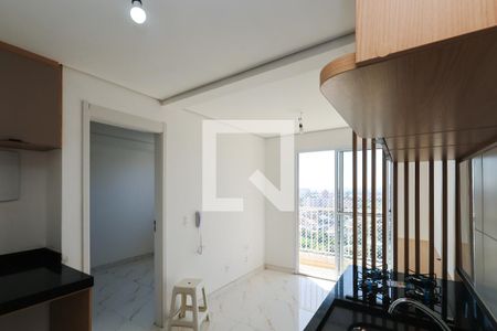 Sala e Cozinha de kitnet/studio para alugar com 1 quarto, 29m² em Sacoma, São Paulo