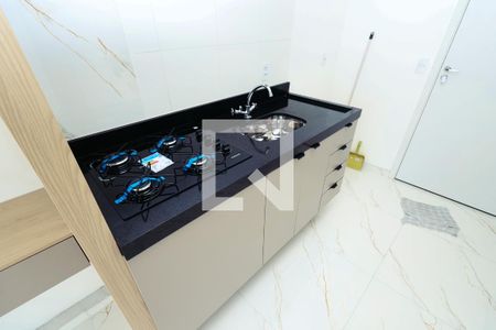 Sala e Cozinha de kitnet/studio para alugar com 1 quarto, 29m² em Sacoma, São Paulo