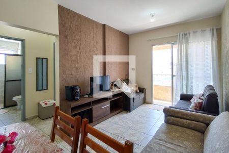 Sala de apartamento para alugar com 2 quartos, 94m² em Nova Mirim, Praia Grande