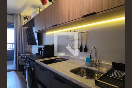 Cozinha de apartamento à venda com 1 quarto, 28m² em Vila Mariana, São Paulo