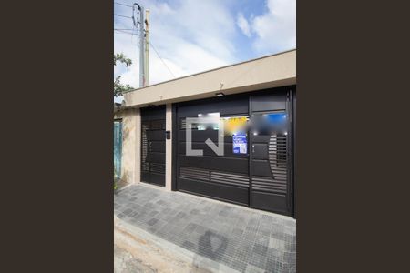 Fachada - placa instalada de casa de condomínio para alugar com 1 quarto, 25m² em Jardim Monjolo, São Paulo