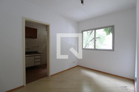 Sala de apartamento à venda com 1 quarto, 34m² em Indianópolis, São Paulo