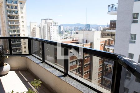Varanda da Sala de apartamento à venda com 4 quartos, 207m² em Perdizes, São Paulo