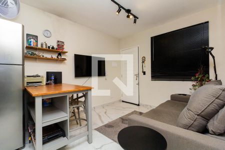 Sala e Cozinha de apartamento à venda com 2 quartos, 69m² em Vila Azevedo, São Paulo