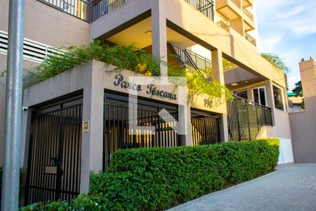 Fachada do condomínio de apartamento à venda com 3 quartos, 97m² em Vila Scarpelli, Santo André
