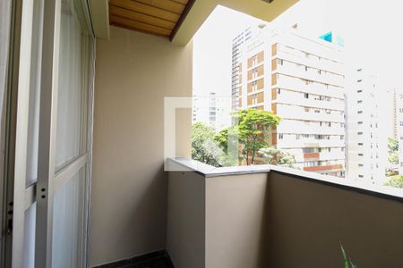 Varanda da Sala/Cozinha de apartamento para alugar com 1 quarto, 35m² em Moema, São Paulo