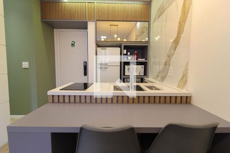 Sala/Cozinha de apartamento para alugar com 1 quarto, 35m² em Moema, São Paulo