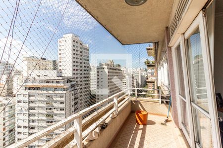 Varanda da Sala de apartamento à venda com 3 quartos, 165m² em Santa Cecilia, São Paulo