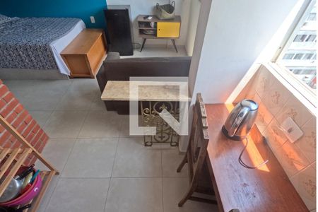 Cozinha Americana de apartamento para alugar com 1 quarto, 25m² em Itararé, Santos