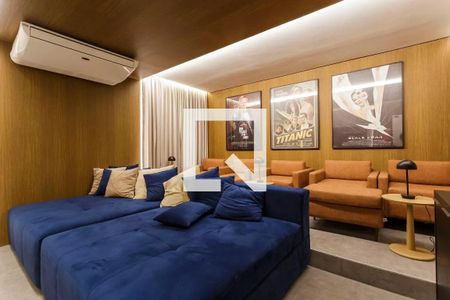 Área comum - Sala de Cinema de apartamento para alugar com 1 quarto, 24m² em Vila Olímpia, São Paulo