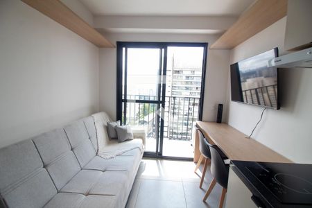 Sala de apartamento para alugar com 1 quarto, 27m² em Campo Belo, São Paulo