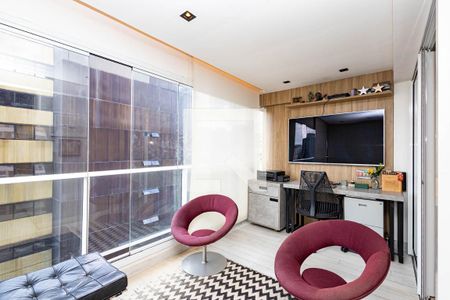 Sala/Varanda de apartamento à venda com 1 quarto, 50m² em Consolação, São Paulo