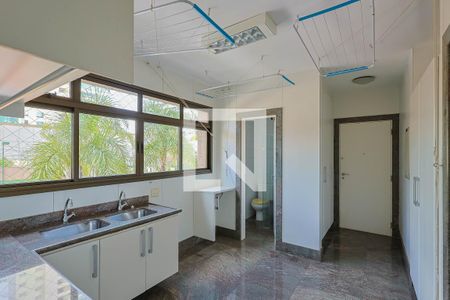 Cozinha de apartamento à venda com 4 quartos, 274m² em Belvedere, Belo Horizonte