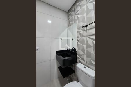 Banheiro de kitnet/studio para alugar com 1 quarto, 32m² em Vila Rosa, São Bernardo do Campo