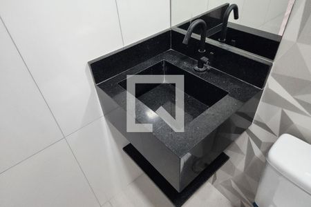 Banheiro de kitnet/studio para alugar com 1 quarto, 32m² em Vila Rosa, São Bernardo do Campo