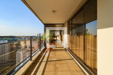 Varanda da Sala de apartamento à venda com 4 quartos, 945m² em Real Parque, São Paulo