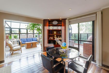 Sala de Estar de apartamento à venda com 4 quartos, 368m² em Paraíso do Morumbi, São Paulo