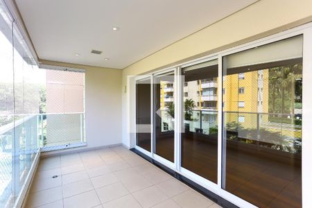Varanda da Sala de apartamento à venda com 3 quartos, 130m² em Paraíso do Morumbi, São Paulo
