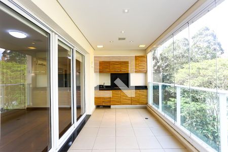 Varanda da Sala de apartamento à venda com 3 quartos, 130m² em Paraíso do Morumbi, São Paulo