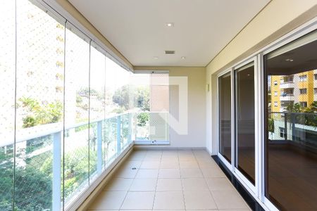 Varanda da Sala de apartamento à venda com 3 quartos, 130m² em Paraíso do Morumbi, São Paulo