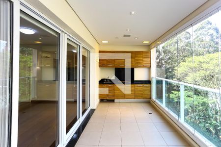 Varanda da Sala de apartamento à venda com 3 quartos, 130m² em Paraíso do Morumbi, São Paulo