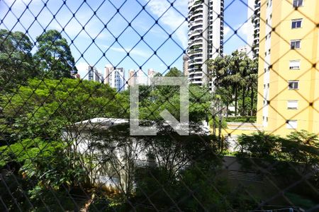 Varanda da Sala vista de apartamento à venda com 3 quartos, 130m² em Paraíso do Morumbi, São Paulo