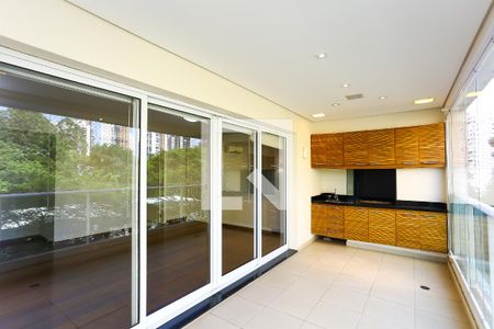 Varanda da Sala de apartamento à venda com 3 quartos, 130m² em Paraíso do Morumbi, São Paulo