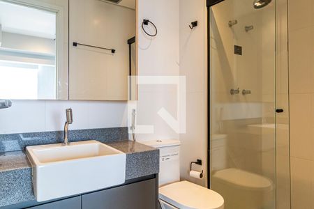 Banheiro de kitnet/studio à venda com 1 quarto, 36m² em Butantã, São Paulo