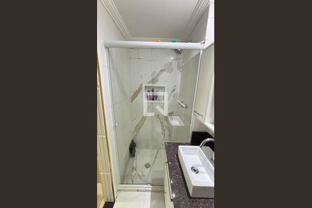 Banheiro da Suíte de apartamento à venda com 2 quartos, 78m² em Campestre, Santo André