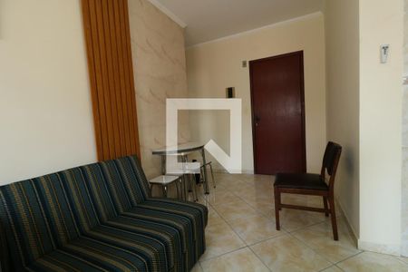 Sala de apartamento para alugar com 1 quarto, 44m² em Nova Mirim, Praia Grande