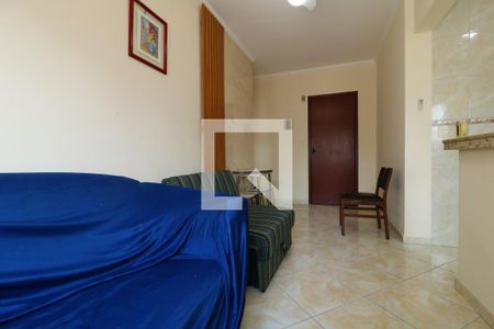 Sala de apartamento para alugar com 1 quarto, 44m² em Nova Mirim, Praia Grande