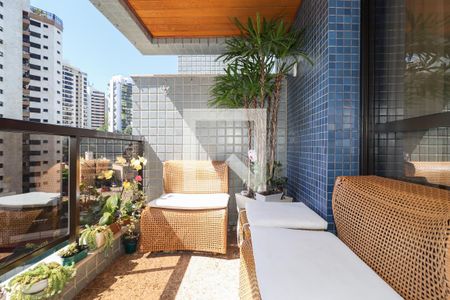 Varanda da Sala de apartamento à venda com 3 quartos, 150m² em Vila Andrade, São Paulo