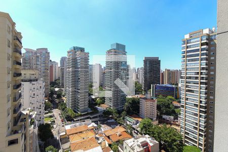 Vista da Sacada de kitnet/studio para alugar com 1 quarto, 24m² em Vila Nova Conceição, São Paulo