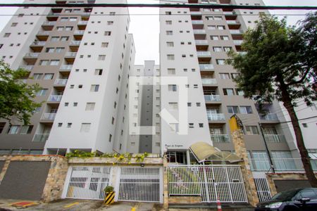 Fachada do condomínio de apartamento à venda com 2 quartos, 70m² em Vila Valparaíso, Santo André