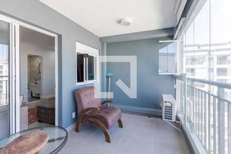 Varanda Sala de apartamento para alugar com 2 quartos, 83m² em Santo Amaro, São Paulo