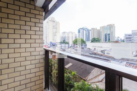 Varanda Studio de apartamento à venda com 1 quarto, 43m² em Indianópolis, São Paulo