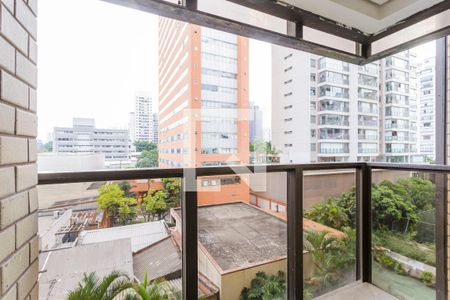 Varanda Studio de apartamento à venda com 1 quarto, 43m² em Indianópolis, São Paulo