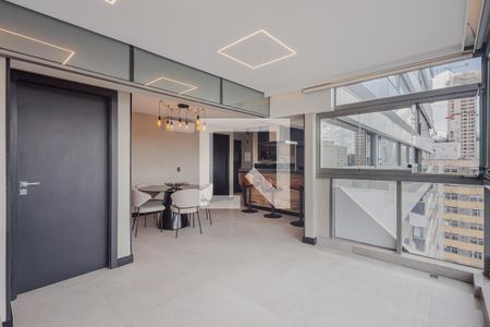 Sala de apartamento para alugar com 1 quarto, 70m² em Pinheiros, São Paulo