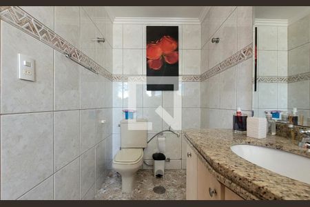 Banheiro da suíte 3 de apartamento à venda com 5 quartos, 284m² em Jardim, Santo André