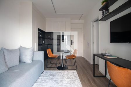 Sala/Cozinha de apartamento para alugar com 1 quarto, 43m² em Jardim das Acacias, São Paulo