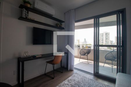 Sala/Cozinha de apartamento para alugar com 1 quarto, 43m² em Jardim das Acacias, São Paulo