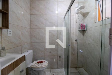 Banheiro da Suíte de apartamento à venda com 3 quartos, 100m² em Azenha, Porto Alegre
