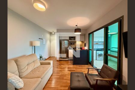 Sala de apartamento para alugar com 2 quartos, 64m² em Brooklin, São Paulo