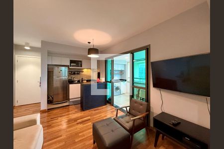 Sala de apartamento para alugar com 2 quartos, 64m² em Brooklin, São Paulo