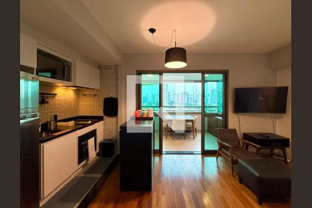 Sala de apartamento para alugar com 2 quartos, 64m² em Brooklin, São Paulo