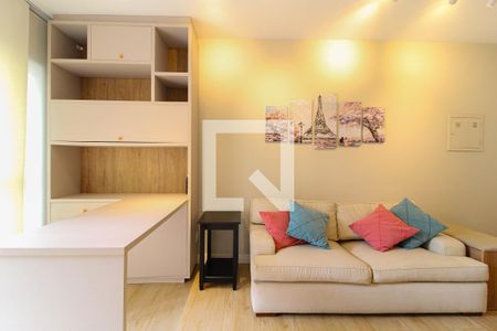 Sala de apartamento à venda com 1 quarto, 38m² em Indianópolis, São Paulo