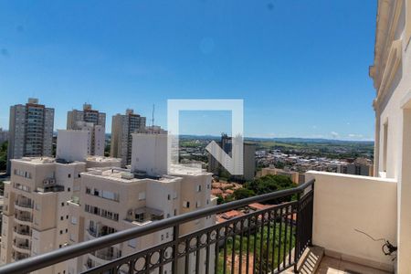 VISTA DA SACADA de apartamento à venda com 3 quartos, 210m² em Mansões Santo Antônio, Campinas