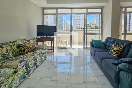 Sala de apartamento para alugar com 4 quartos, 146m² em Centro, Guarujá