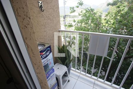 Varanda da Sala de apartamento à venda com 2 quartos, 51m² em Taquara, Rio de Janeiro
