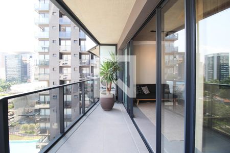 Varanda da Sala de kitnet/studio para alugar com 1 quarto, 45m² em Vila Olímpia, São Paulo